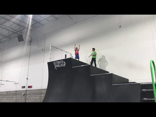 8 year old beats 14 foot warped wall