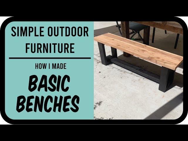 Super Easy DIY Outdoor Benches