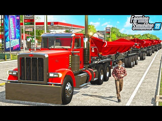 PETERBUILT VS 500 TON LOAD (BURNOUT) | FARMING SIMULATOR 22