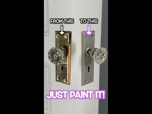 How To Paint Door Hardware #shorts