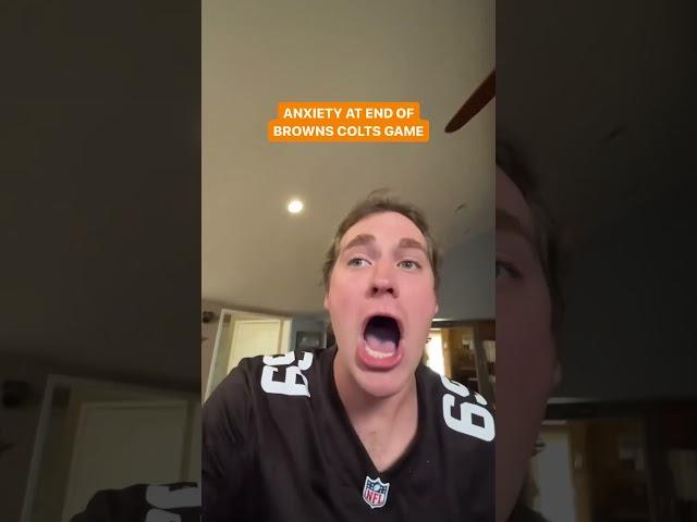 Browns fan LOSES IT during ending vs Colts 