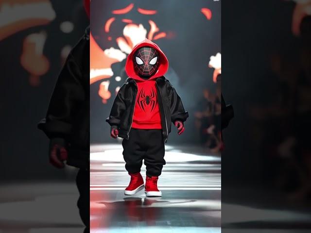 Baby Fashion Show with Spiderman#baby #babyfashion #aiart