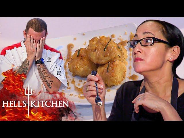 Bret's Raw Balls Underwhelm Guest Judge Valerie | Hell's Kitchen