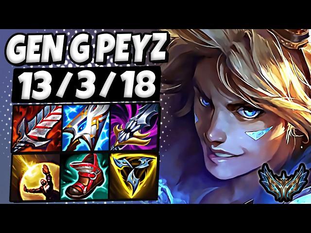 Ezreal vs Caitlyn ADC [ Gen G Peyz ] Patch 14.20 Ranked Challenger EUW 