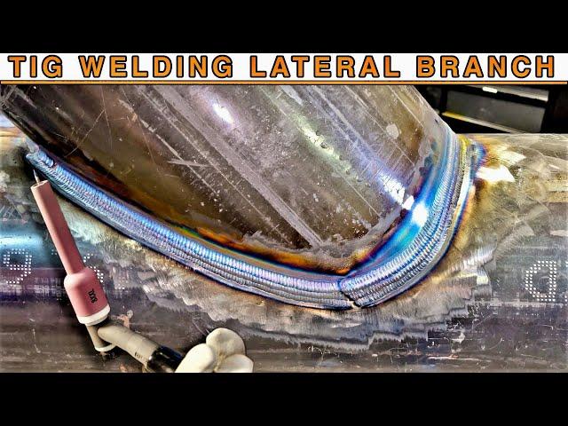 TIG Welding a Lateral Branch using an Extra Extra Long Cup | Y Pipe Connection