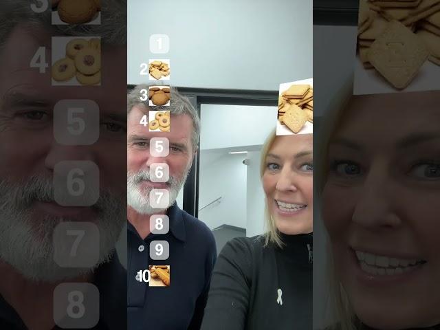 Roy Keane blind ranking his favourite biscuits 