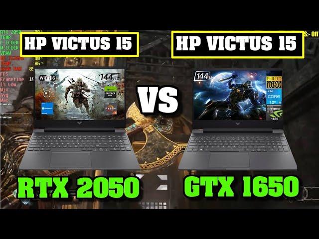 HP VICTUS 15 RTX 2050 VS HP VICTUS 15 GTX 1650 - PRUEBA EN JUEGOS  ¿Cuál Elegir