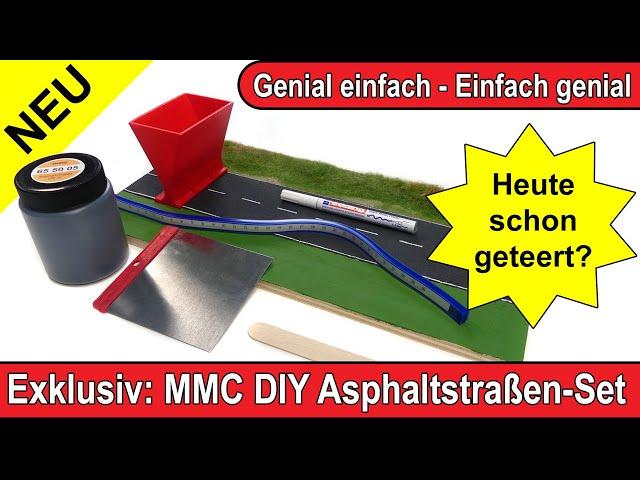 TOP-Neuheit 2023: Asphaltstraßen-Set für Modellbahn H0, CarSystem + Viessmann CarMotion