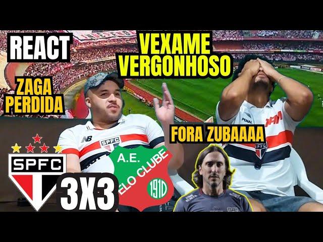 REACT SÃO PAULO 3 X 3 VELO CLUBE PRIMEIRO VEXAME DO ANO - VERGONHOSO -  PAULISTA 2025