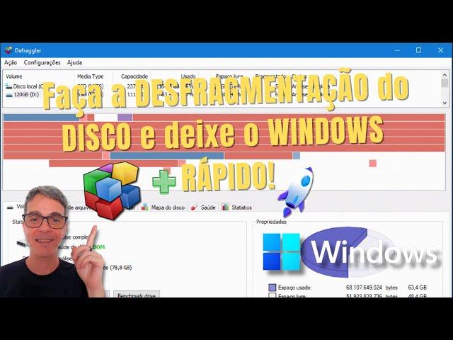 Faça a DESFRAGMENTAÇÃO do DISCO e deixe o WINDOWS MAIS RÁPIDO!