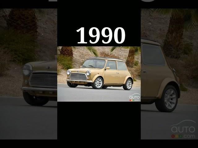 mini Cooper 1960 vs 2023 model #evolution #viral #trending #shorts #minicooper