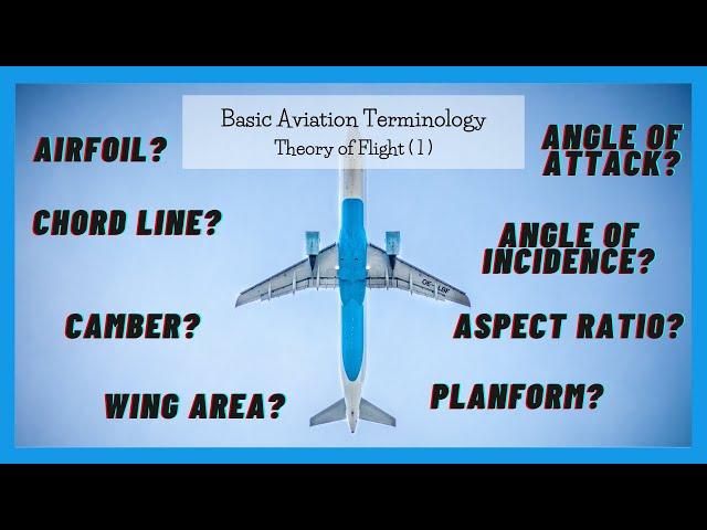 Basic Aviation Terminology | Theory of Flight 1 ️️