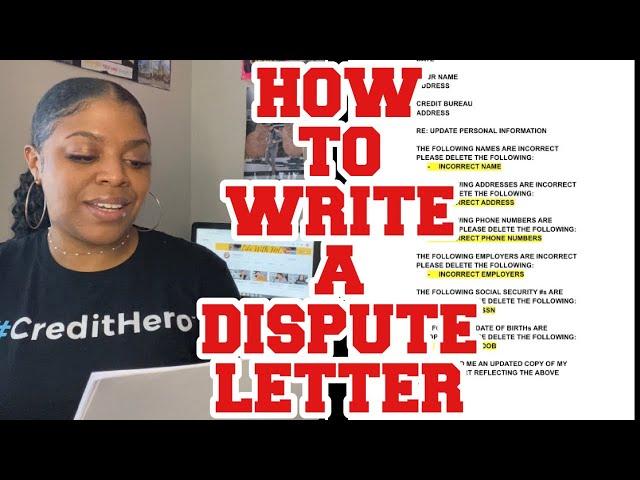 HOW TO WRITE DISPUTE LETTERS | Credit Repair for Beginners | LifeWithMC