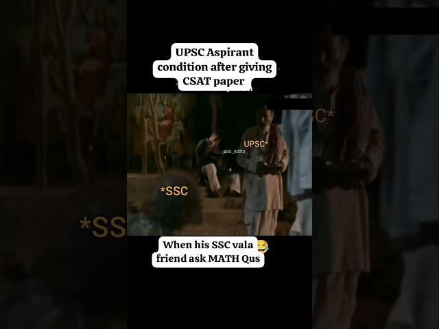 Frustrated UPSC Aspirant condition after giving CSAT this year  #upsc #memes