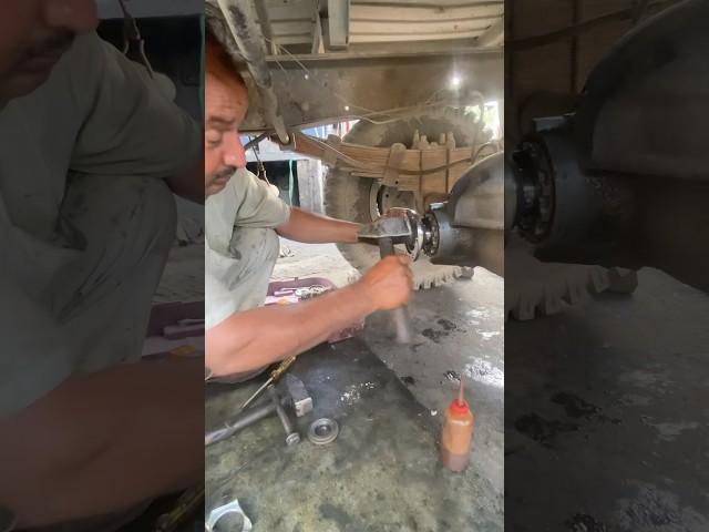 Truck Mechanic Crown Fitting #truckmechanic #mechanic #repair #shorts #automobile #repair