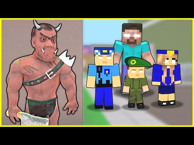 KEREM COMMISSIONER AND FAMILY BECOME A HEROBRINE!  - Minecraft