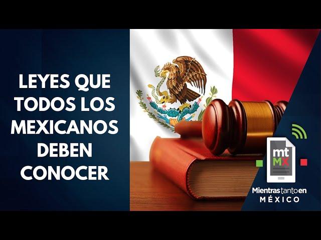 Leyes que todos los mexicanos debemos conocer │ Mientras tanto en México