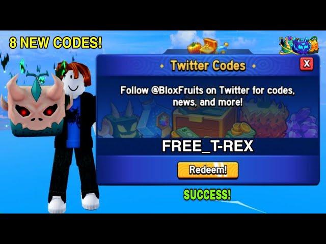 *NEW CODES* ALL WORKING CODES IN BLOX FRUITS 2024 SEPTEMBER! ROBLOX BLOX BLOX FRUITS CODES T REX