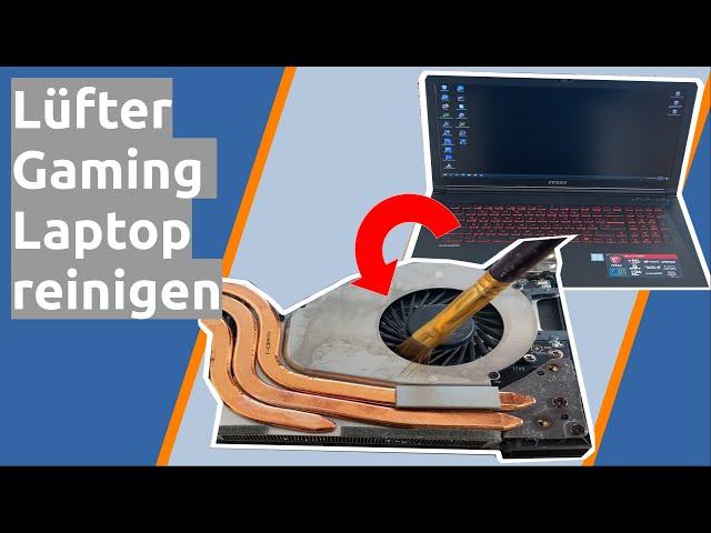 cleaning gaming notebook fan