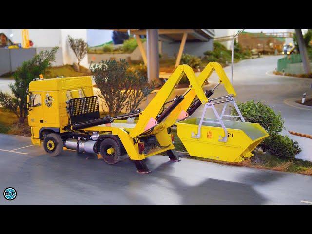 Powerful 1/14 scale RC Semi Trucks and Big RC Construction Equipment at work!