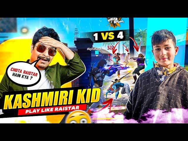 Fantastic Kashmiri Kid Boy 1 VS 4 Play Like Raistar in Free Fire