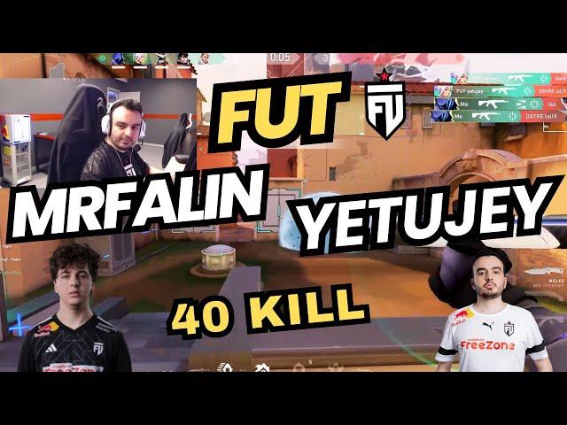 FUT MRFALIN VE YETUJEY RADIANT ELONUN AKLIYLA OYNUYOR VALORANT 16 ROUND 40 KILLS RANKED