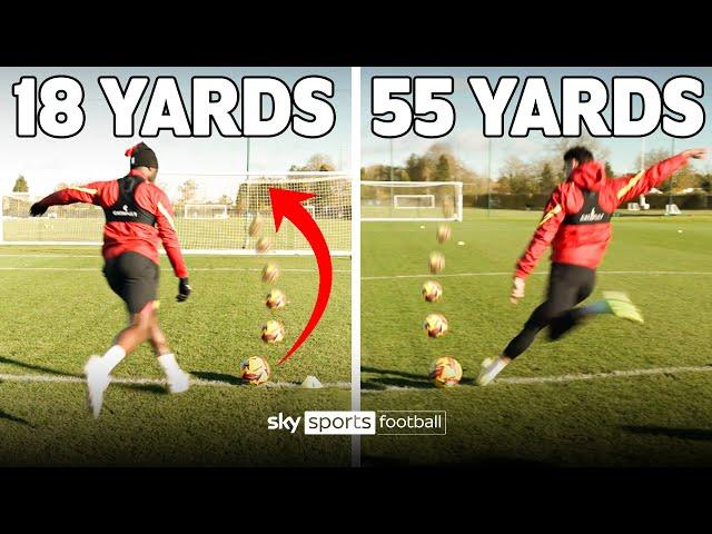 WATFORD vs NO BOUNCE CHALLENGE | Hit the net from 18, 30 and 55 yards! 