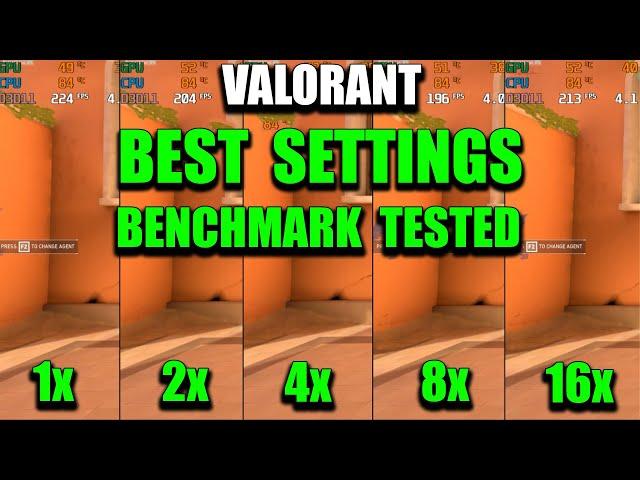 VALORANT BEST SETTINGS Benchmark Tested