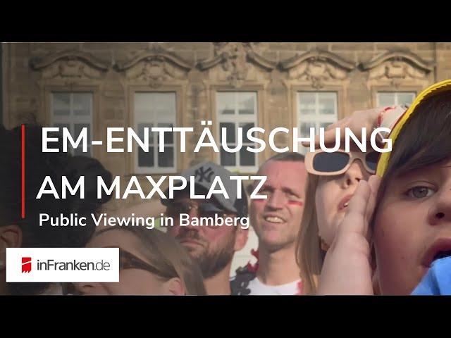 EM-VIERTELFINALE SORGT FÜR ENTTÄUSCHUNG: Public Viewing in Bamberg