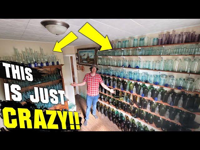 AFTERMATH!!! HUGE ANTIQUE BOTTLE COLLECTION!! Hordes of Bottles on Display, Ontario. Part 1 of 3.