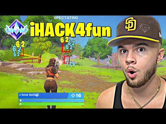 I Spectated A REAL Hacker In Fortnite Ranked...