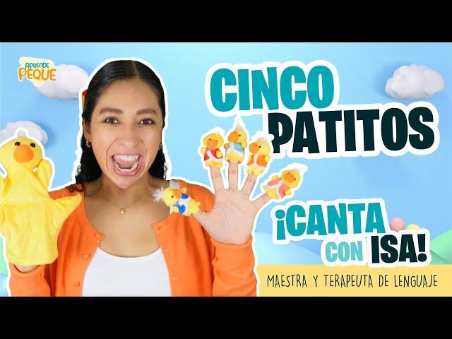 Canta con Isa | Cinco Patitos | Canción Infantil | Aprende Peque