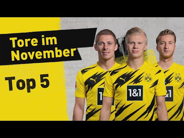 Haaland, Reus & more! | Top 5 - Goals in November