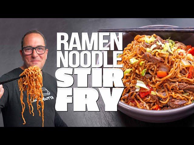 AN EPIC STEAK STIR FRY THAT STARTS WITH RAMEN NOODLES AND ENDS IN MINUTES! | SAM THE COOKING GUY