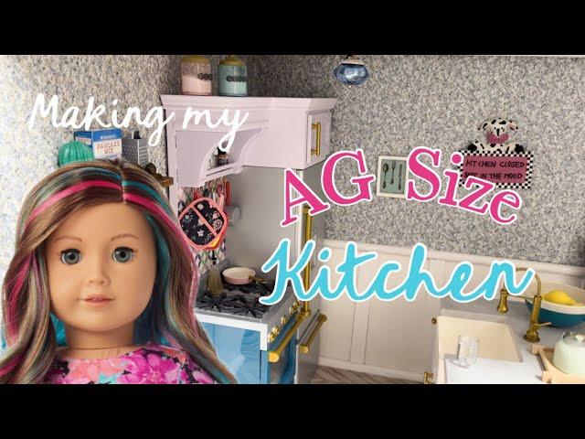 Making My American Girl Doll Sized Kitchen