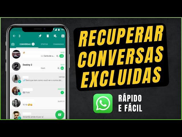 RECUPERAR Conversas Apagadas do WhatsApp (ANDROID e IOS) Recuperar backup