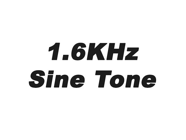 1.6KHz Sine Wave Test Tone