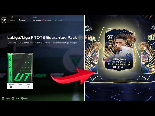 OMG OPENING MY LA LIGA TOTS GUARANTEE PACK!! #FC24