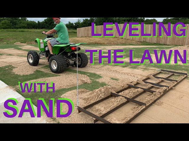 TOP DRESSING and LEVELING with SAND for a FLAT LAWN