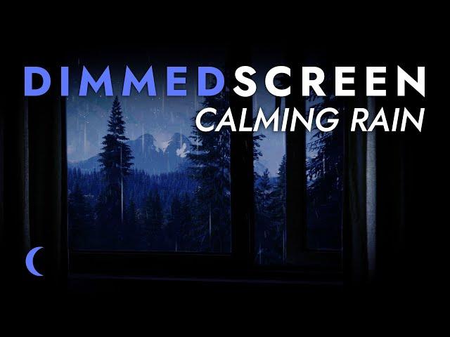 Calming Rain Sounds for Sleeping with Open Window - Dimmed Screen | Relaxing Rain for Deep Sleep