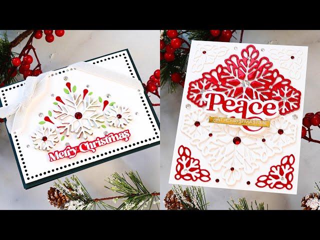 2 For 1 Cards with Die Cutting! Featuring Simon's December Collection + a Party!