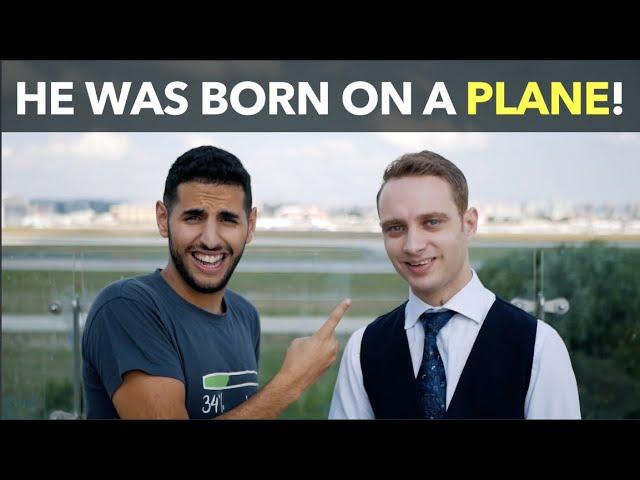 He Was Born On a Plane!