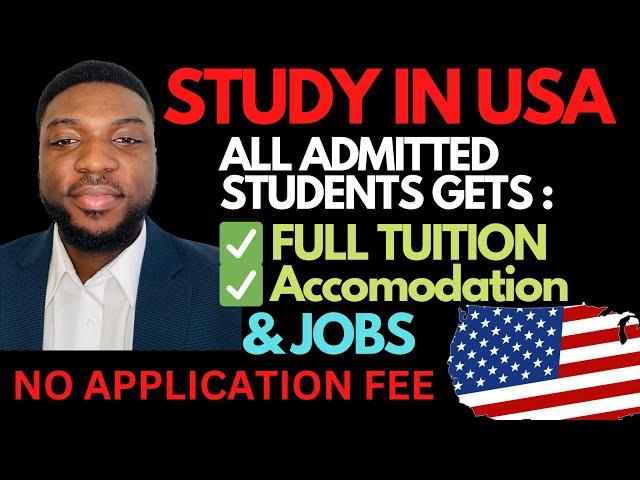 100% BACHELORS SCHOLARSHIP GUARANTEED IF YOU GET ADMITTED - Study for free in USA