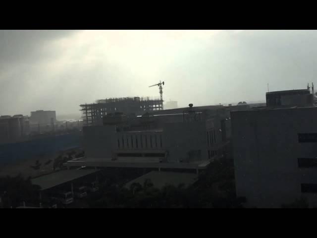Drizzle in slow motion  looks like a snow fall in Chennai