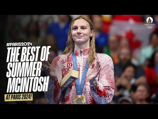 The best of Summer Mcintosh at the Olympics | Athlete Highlights