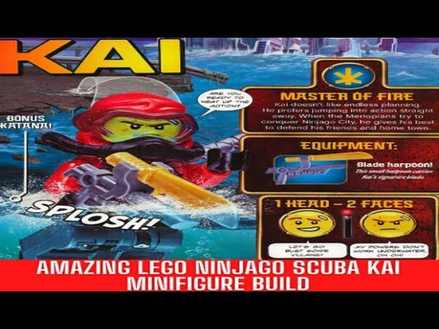AMAZING LEGO NINJAGO SCUBA KAI MINIFIGURE BUILD