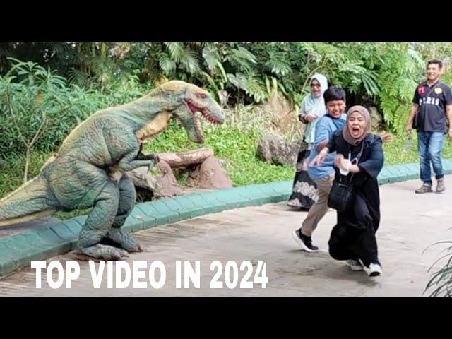 Real Dinosaurs scare prank in 2024!!! #engraçada