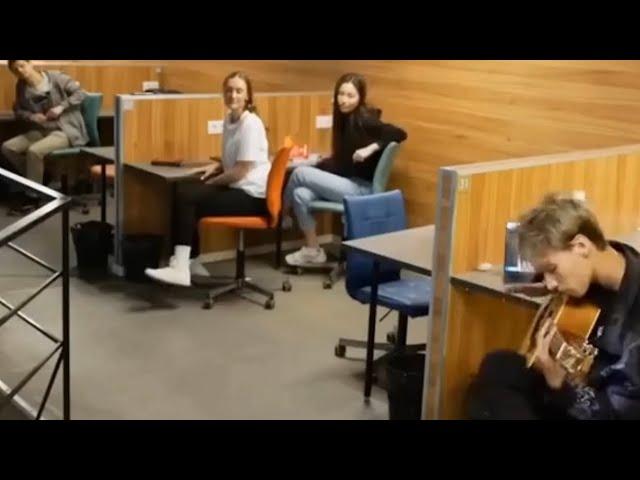 PRANK - PLAYING THE GUITAR IN LIBRARY | AKSTAR