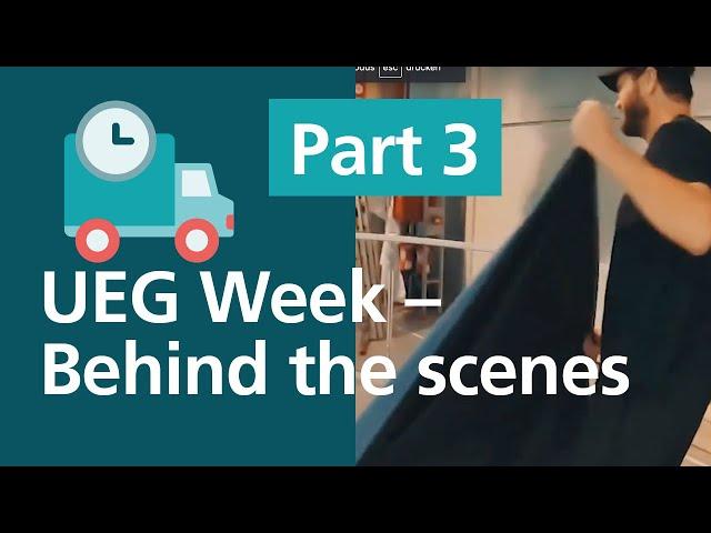 esanum auf der UEG Week in Barcelona - "behind the scenes" of congress TV - Vlog Part 3