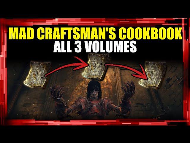 All Three Mad Craftsman's Cookbooks Walkthrough | Elden Ring Shadow of the Erdtree